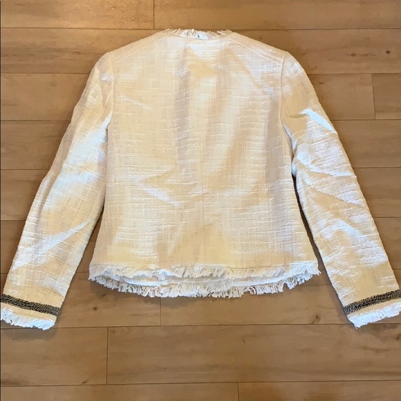 NWT JCrew Tweed Fringe Motorcycle Jacket Skirt Set - Picture 8 of 16